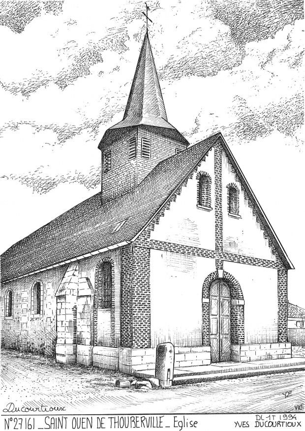 N 27161 - ST OUEN DE THOUBERVILLE - église